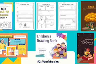 desgin kdp interior, lead magnet,worksheet design,ebook,lesson plan