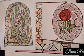 create any custom stained glass design