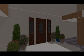 design 3d landscape, rendering and modeling of house, garden, pool