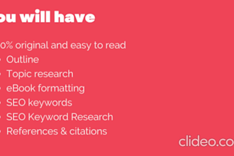 be ghostwriter, an ebook writer for non fiction ebook