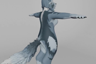 do 3d modeling for character design, assets for game