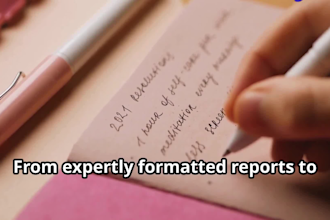 craft expert apa papers, study notes, and handwritten academic documents