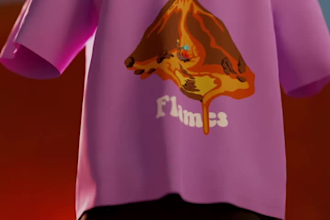 do 3d t shirt animation visual rendering fashion wear jersey design sportwear