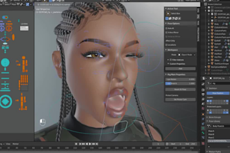 lips sync,face expressions,arkit52 rig, rig3d for livelink, ue5 control rig,nsfw