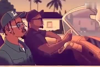 create 2d animated music video, 2d animation music video