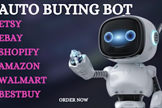 build auto purchase bot ebay bot monitor bot checkout bot and etsy bot target