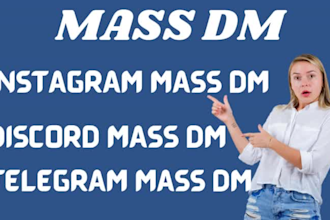send discord mass dm, telegram mass dm, instagram mass dm