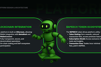 design crypto, meme coin whitepaper, tokenomics, and pitch deck with graphics