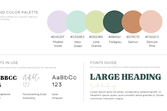 design a cohesive brand style board