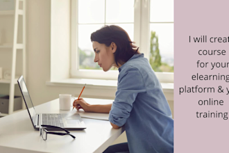 prepare online elearning course content