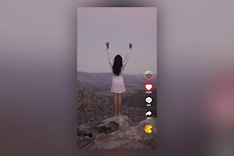 make a vertical, tiktok style, ugc video ad