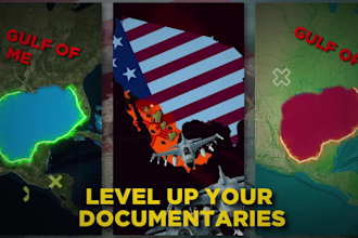 create custom map animation and travel route map explainer video