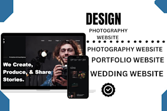 design a professional photography portfolio website for photographers