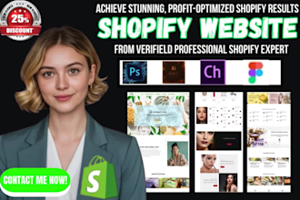 do shopify store design and develop a high converting ecommerce SEO cro website