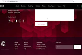do front end via html, css javascript, bootstrap and jquery
