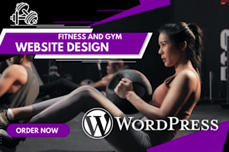 design fitness website, gym website, workout, yoga, health and fitness website