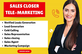 sales closer get organic leads, cold caller sales representative telemarketing