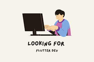 professional flutter app for android and ios with clean UI