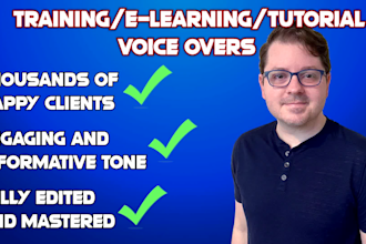 narrate your educational training video course