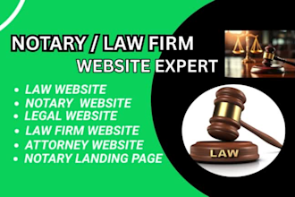 build notary law firm attorney lawyer legal office business wordpress website