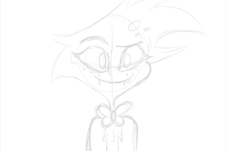 draw you or your oc in the style of hazbin hotel