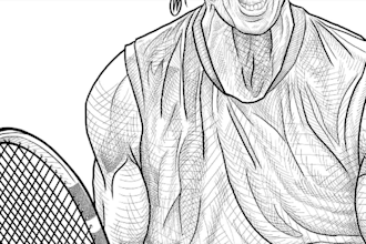 draw favorite sports athlete, fan art or player portrait