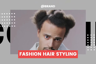 create eye catching beauty salon promo video, barber, skincare product video ads