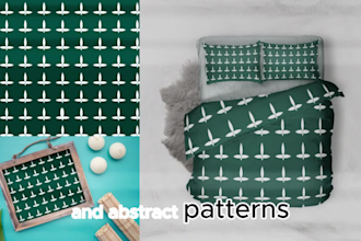 create pattern, textile pattern, wallpaper