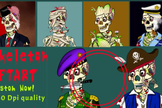 custom your nft collection skeleton horror