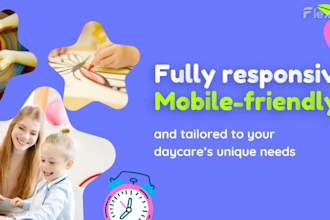 create best daycare website design for daycare, preschool and childcare
