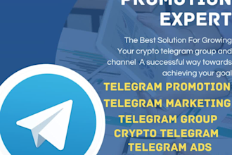 do telegram promotion, subscriber, token pump fun, crypto investors, nft, web3