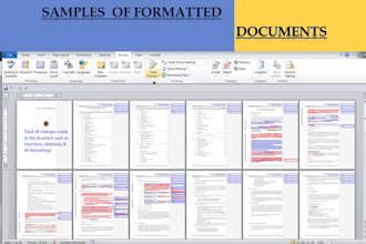 create, edit and format ms word documents