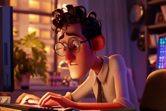 create ai animation story, ai video art, ai music video, 3d cartoon for kids