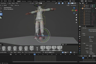 rig your 3d character in blender3d