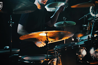 record metal drums and blast beats