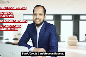 clean up, reconcile and bookkeeping in quickbooks and xero