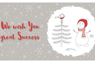 create festive christmas greetings video