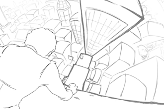 draw 2d traditional, line art animation, 2d line art, frame by frame, flip book