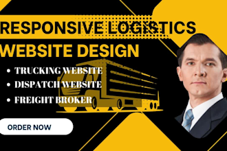 build professional website for trucking, logistics, freight brokerage, dispatch
