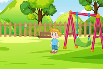 create 2d animation for kids nursery rhyme