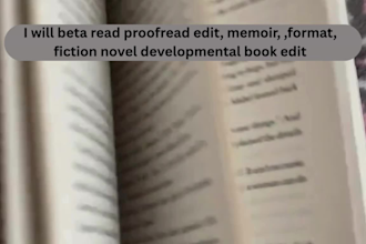 beta read critique provide honest feedback for fantasy sci fi thriller romance