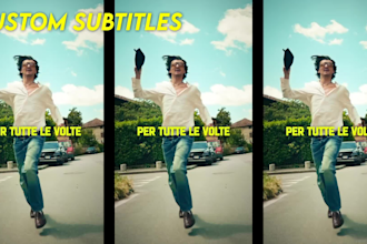 subtitle your video in perfect english or italian