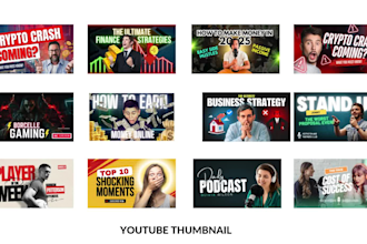 design catchy high quality youtube thumbnail