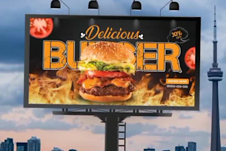 do billboard, signage, yard sign and banner ads design