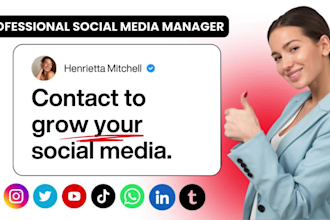 be instagram, social media manager and personal assistant