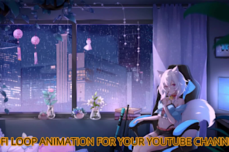 make lofi loop animations and music videos for the youtube