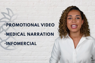 create a female spokesperson video