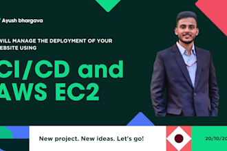 do the ci cd pipeline, AWS setup, and deployment