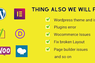 fix bugs, troubleshoot errors, responsive problems on wordpress website