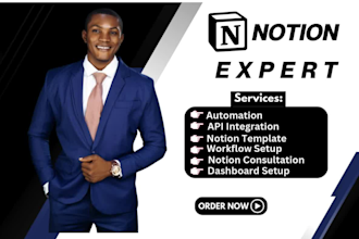 be your notion expert, notion workspace, notion template, notion virtual assista